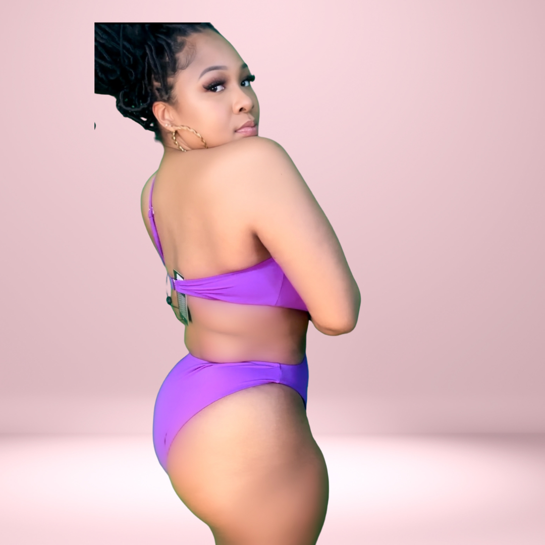 Royal Purple Women's Sexy Exotic One Piece Swim Suit