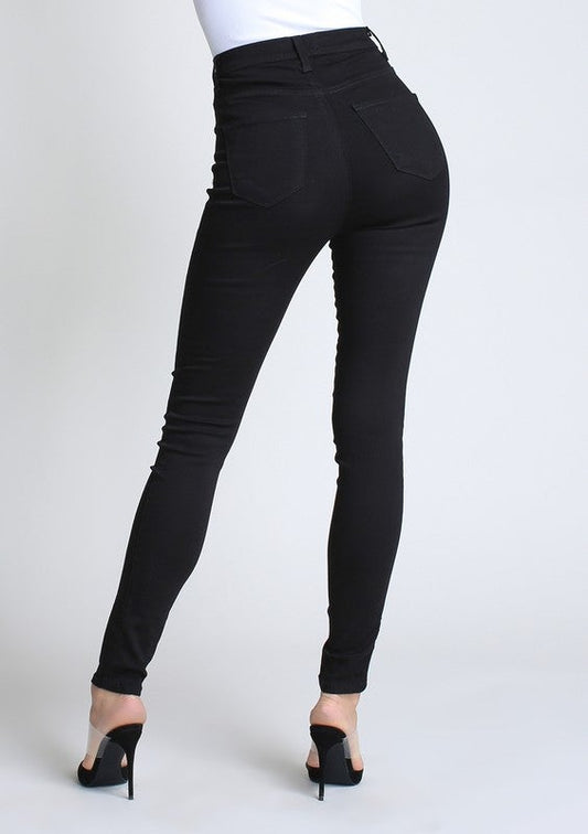 High waisted body contouring Midnight Pants with pockets
